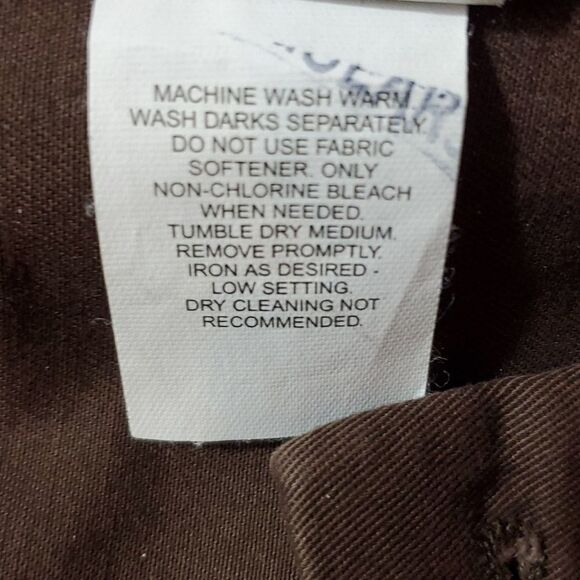 Lee Performance Khakis - 100% Cotton - Womens Brown Pants - Size 12M - Picture 6 of 8